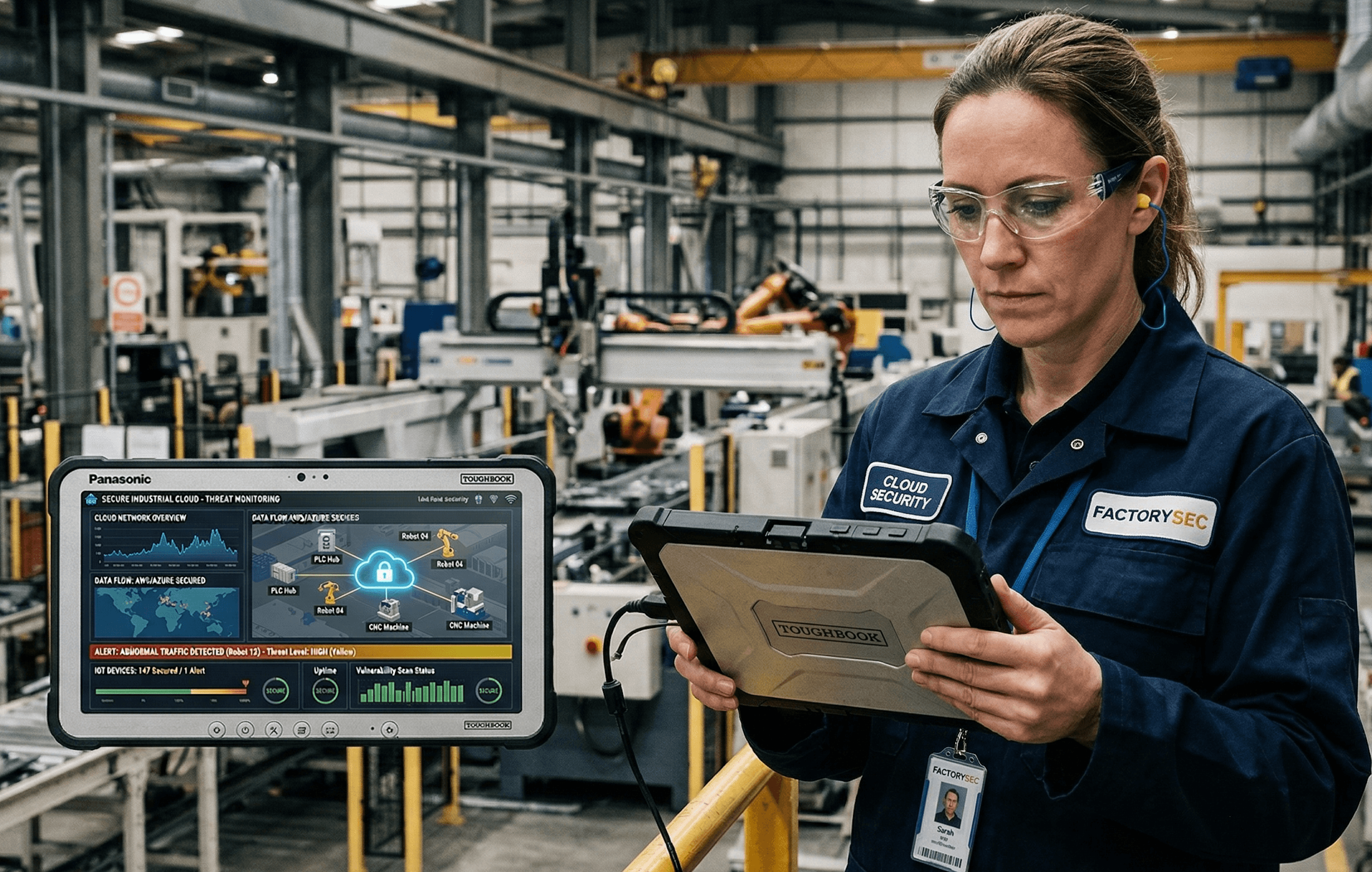 Cloud security professionals protecting industrial infrastructure